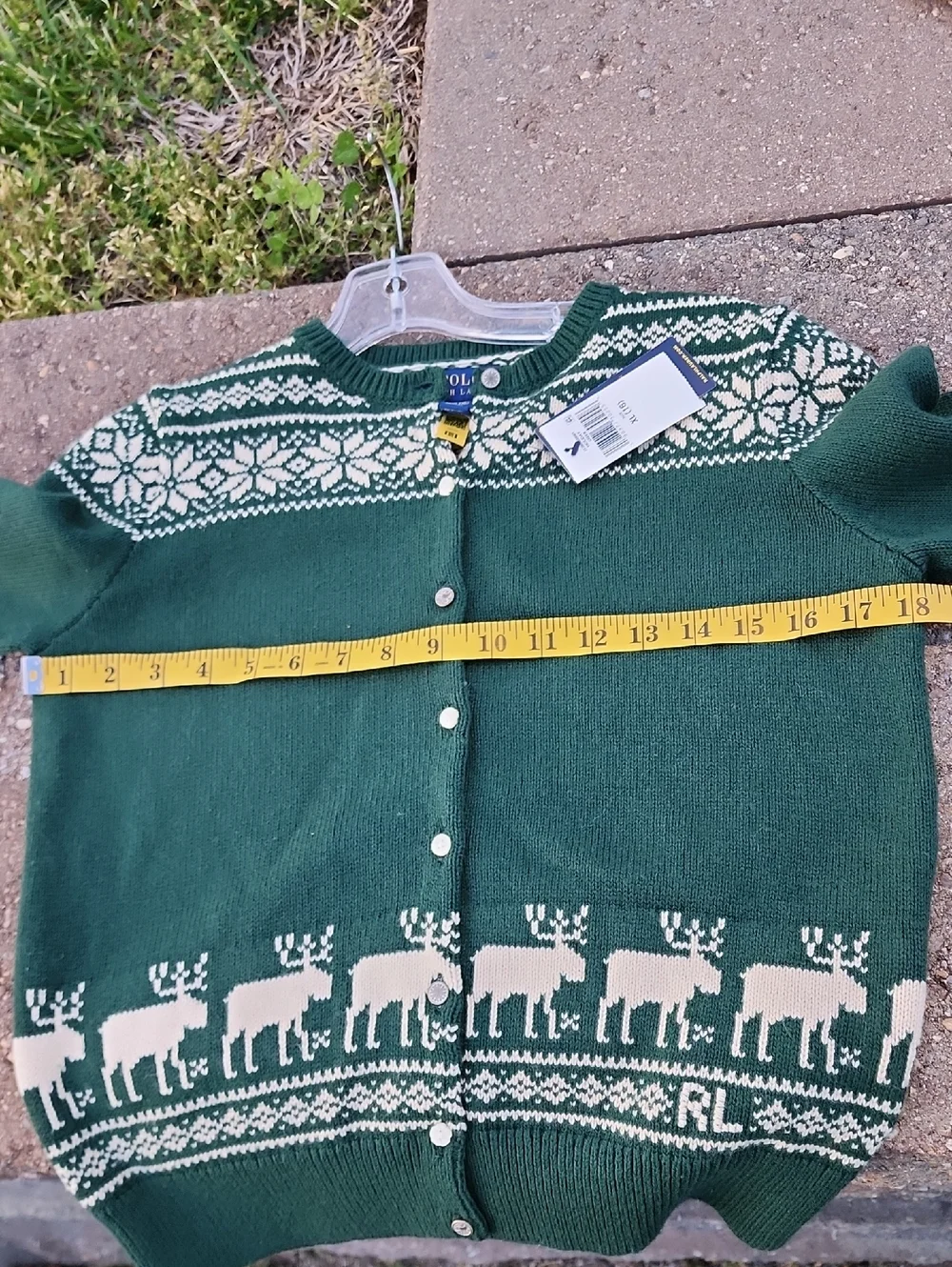 Polo Ralph Lauren Fair Isle Reindeer Cotton-Blend Cardigan